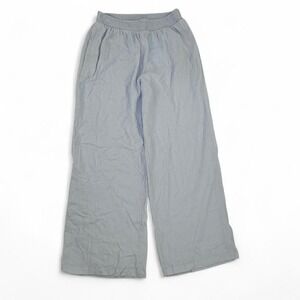 Aerie Light Blue Linen Wide Leg Pants Size Large